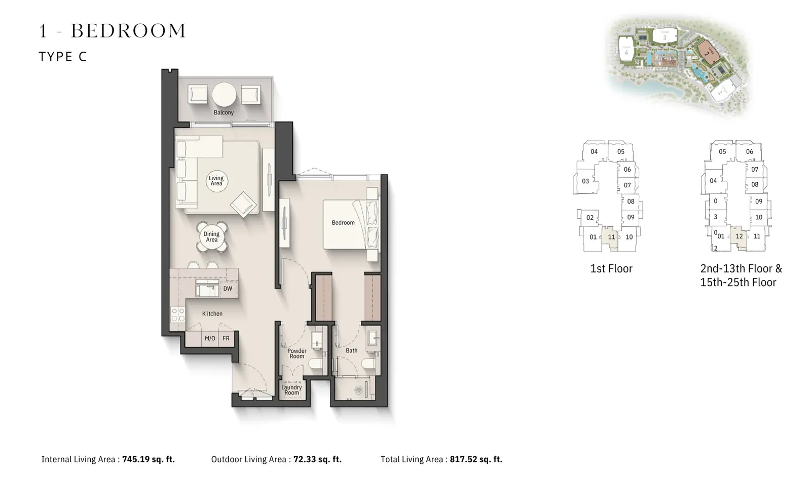 Floor plan for Type C