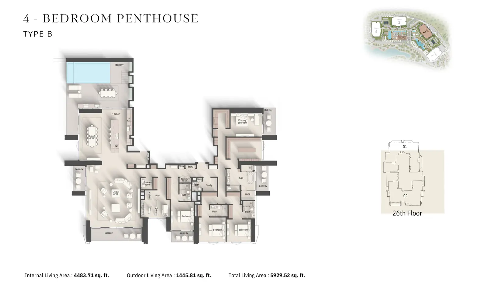 Floor plan for Type B
