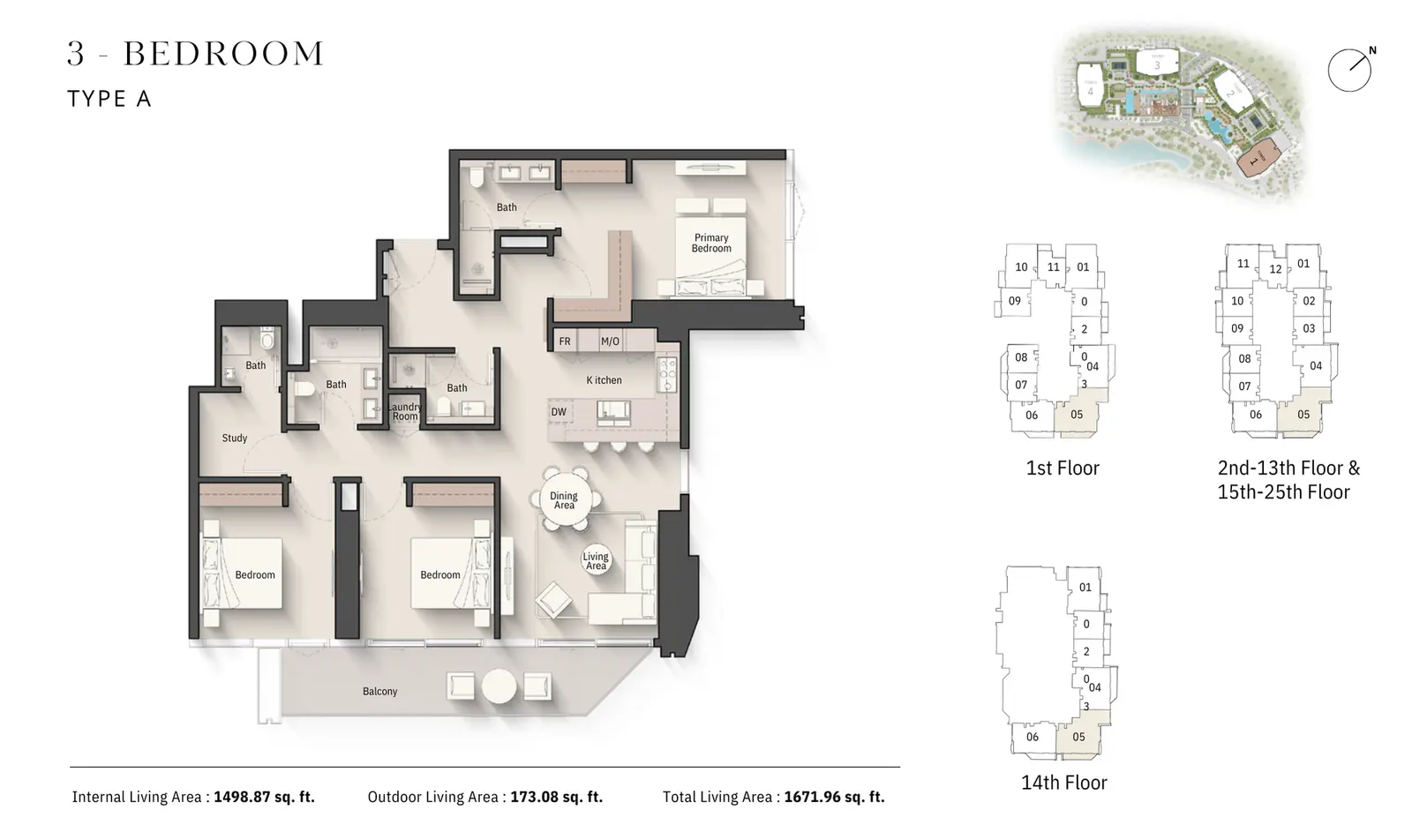 Floor plan for Type A