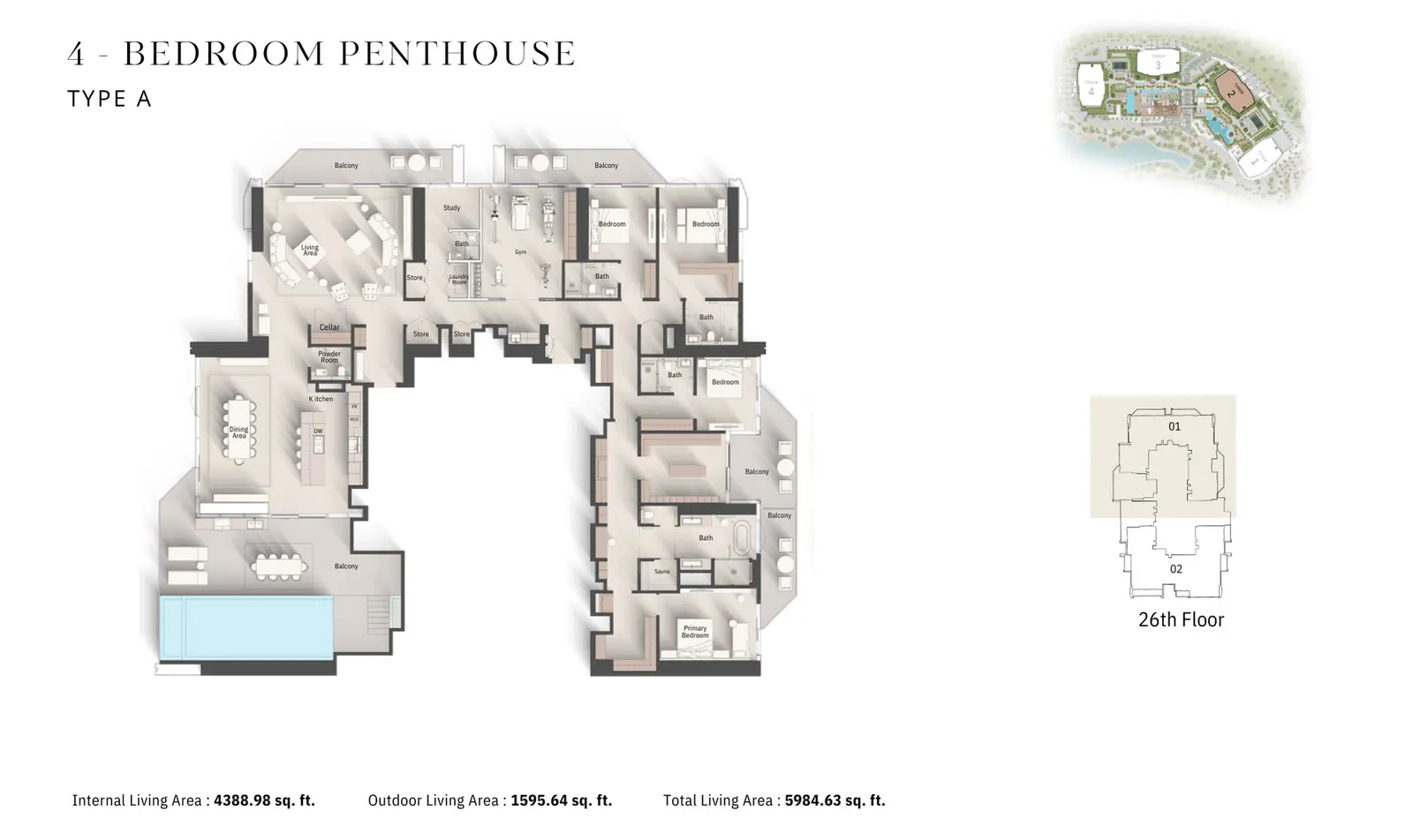 Floor plan for Type A