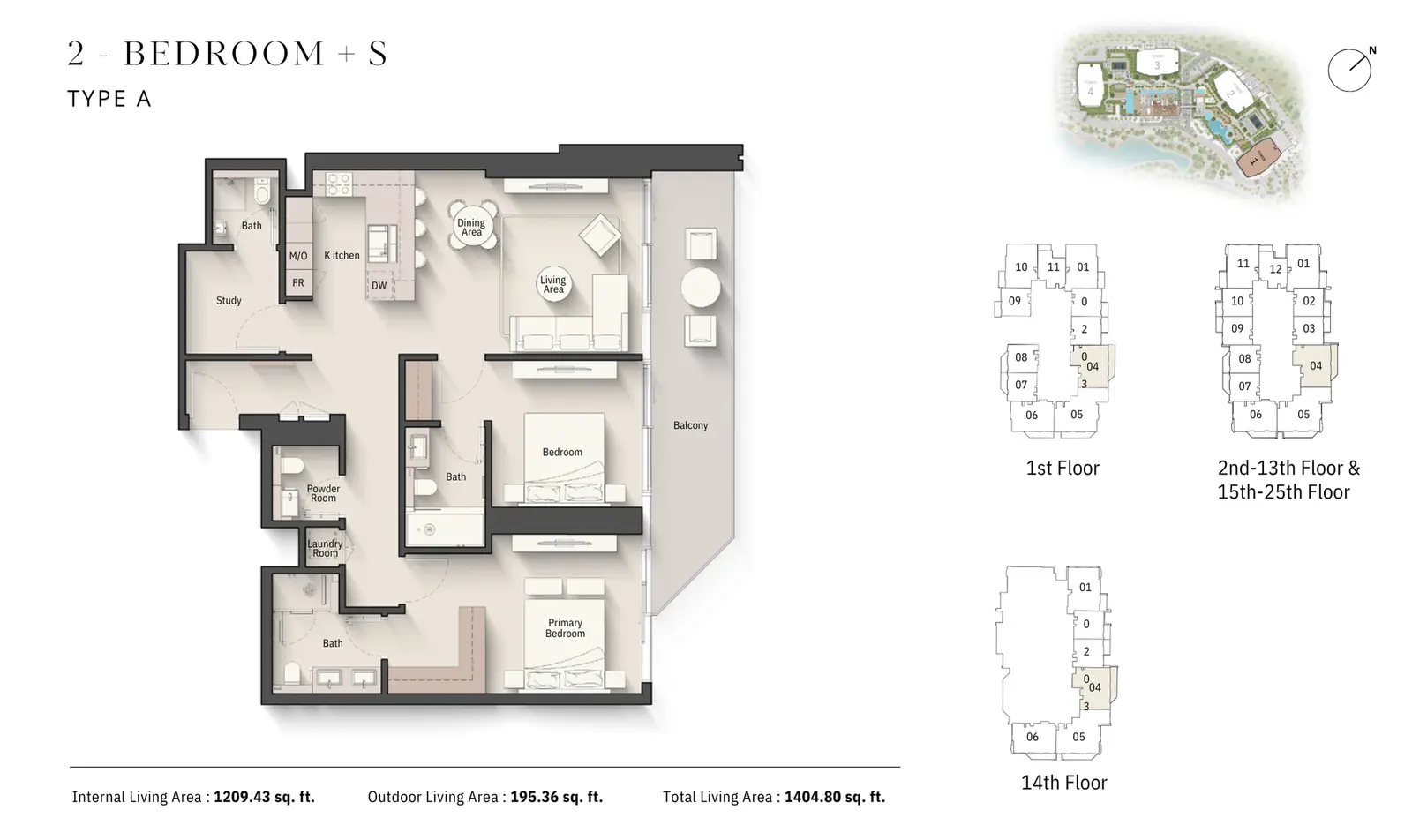 Floor plan for Type AS
