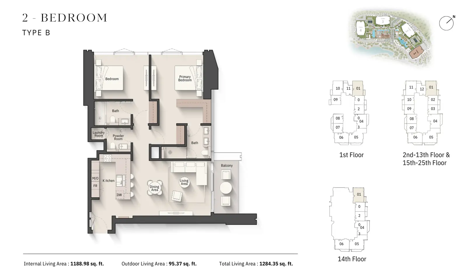 Floor plan for Type B
