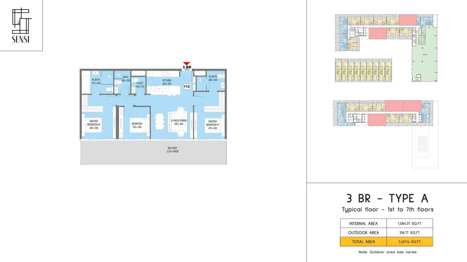 Floor plan for Type A
