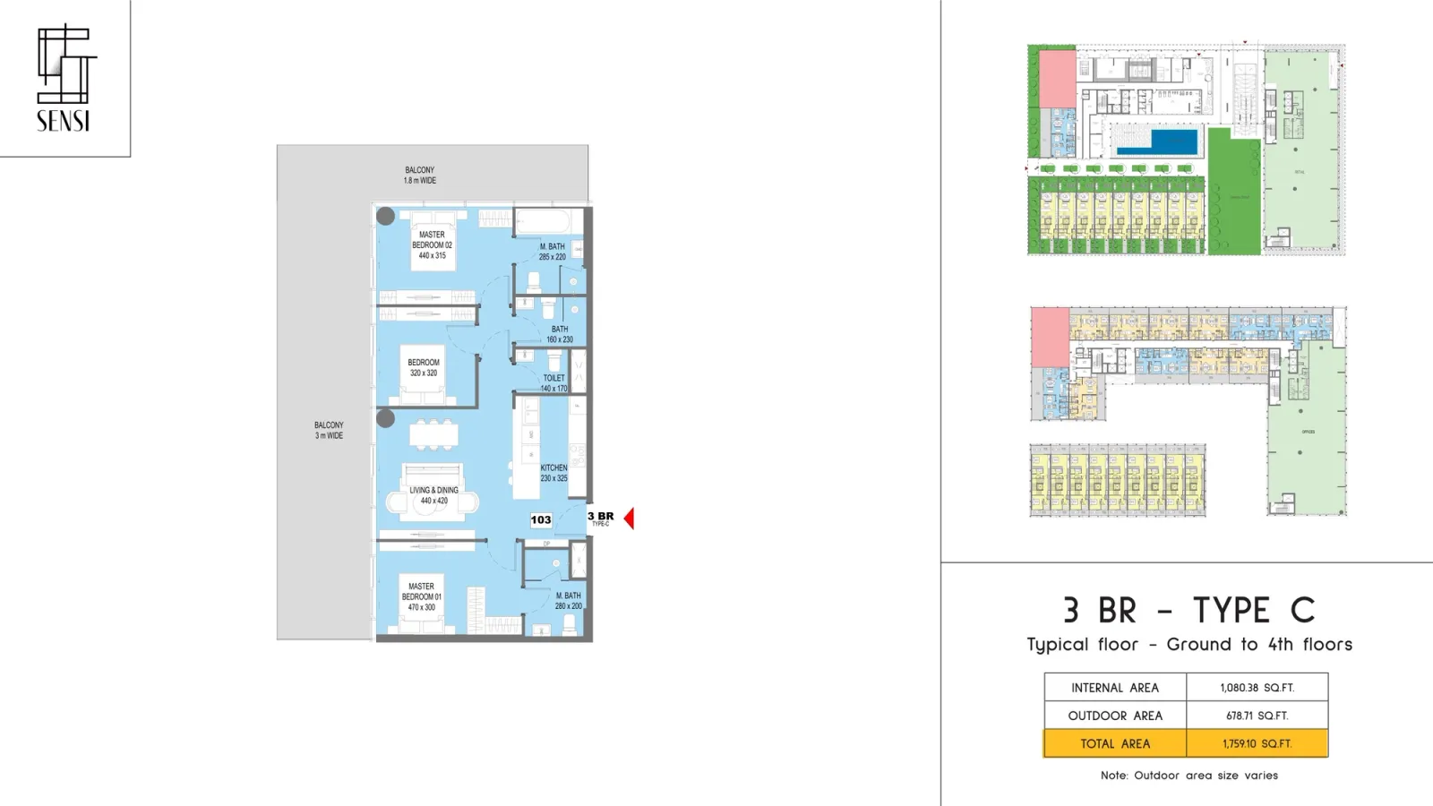 Floor plan for Type C