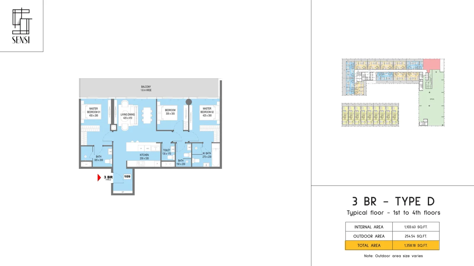 Floor plan for Type D