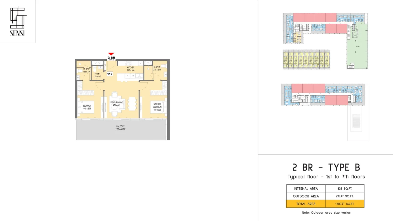 Floor plan for Type B