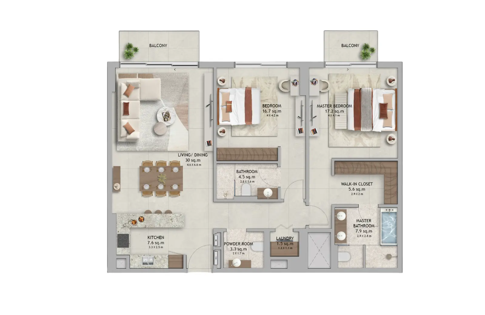 Floor plan for Type A