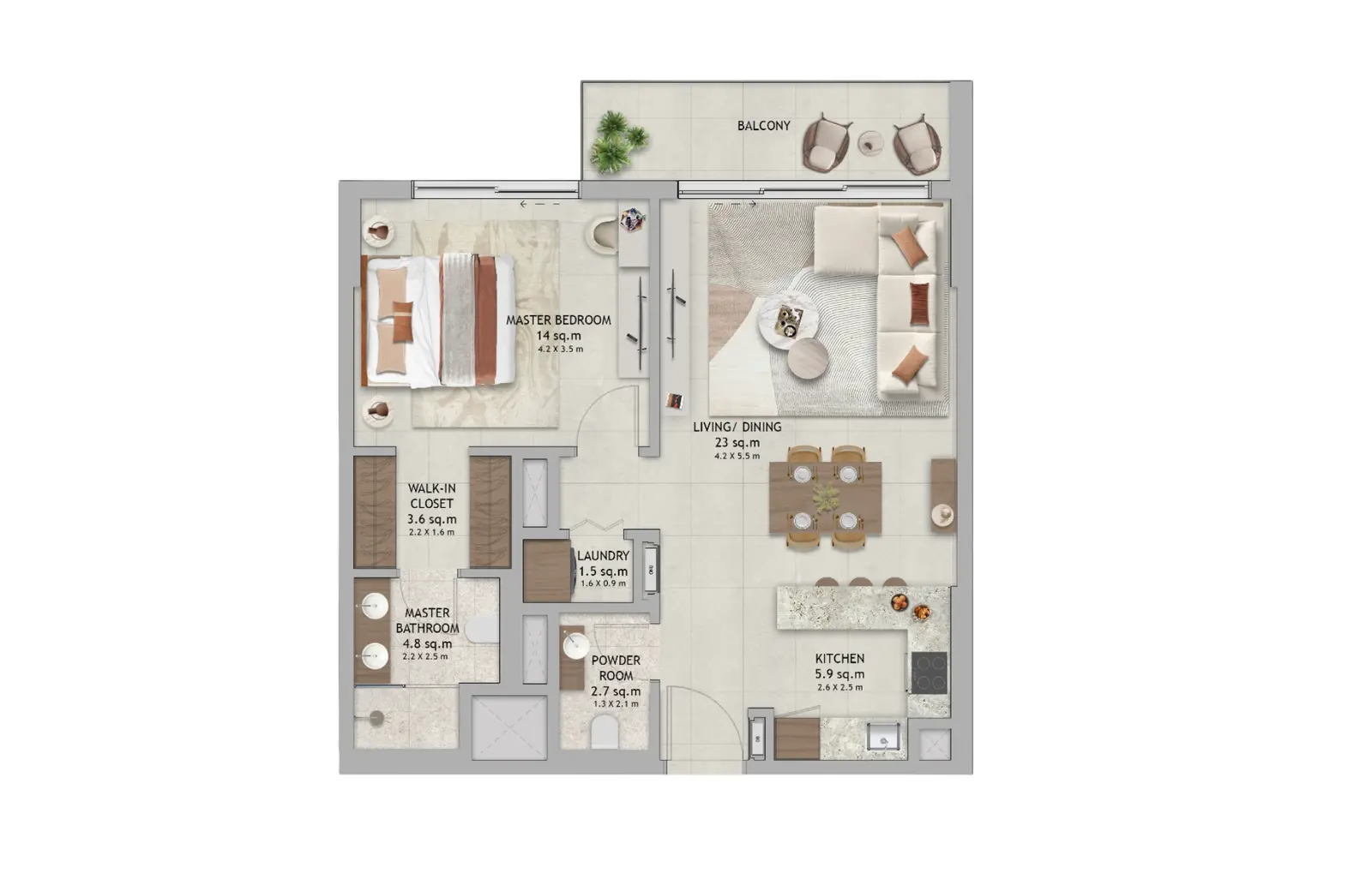 Floor plan for Type A
