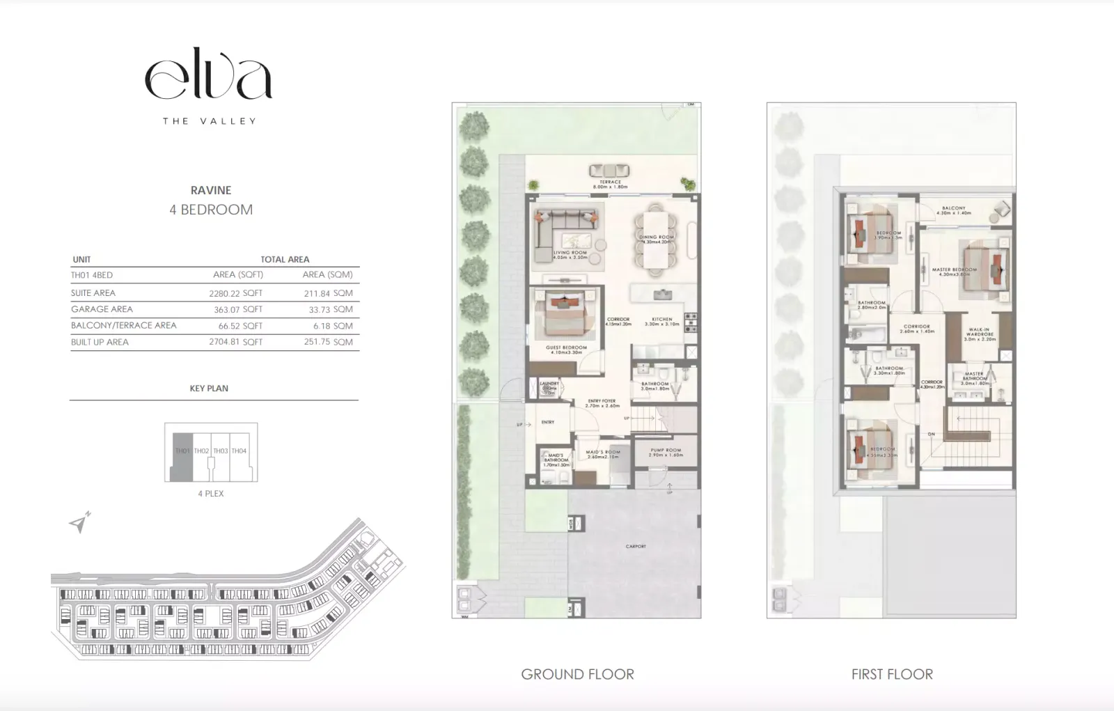 Floor plan for RAVINE 01