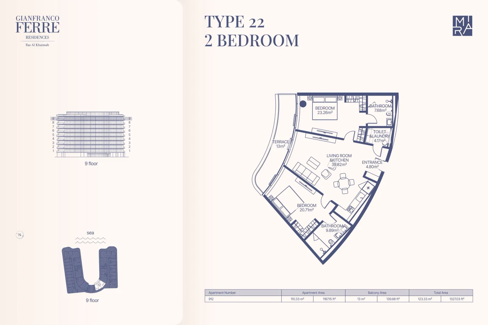 Floor plan for Type 22
