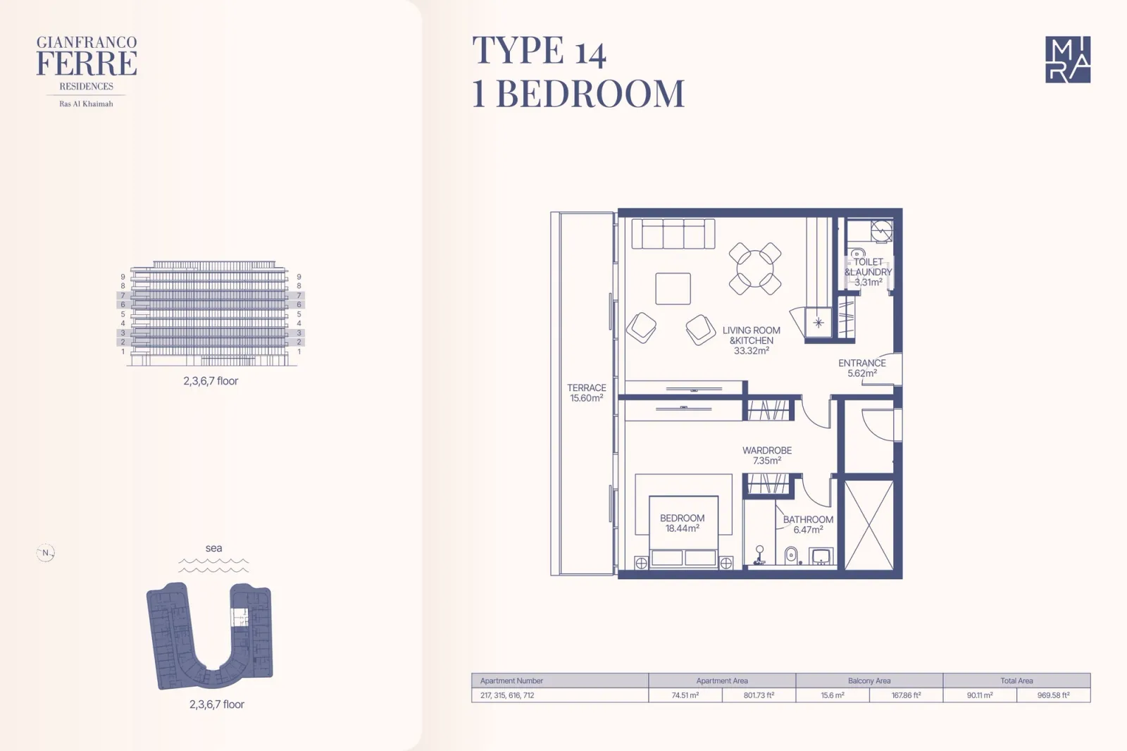 Floor plan for Type 14