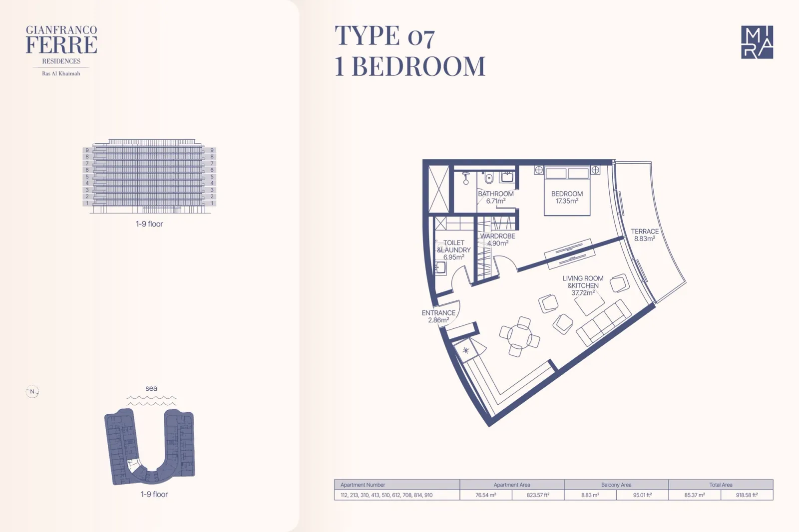 Floor plan for Type 07
