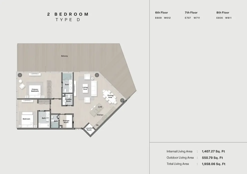 Floor plan for Type D