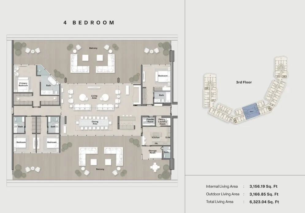 Floor plan for Type A