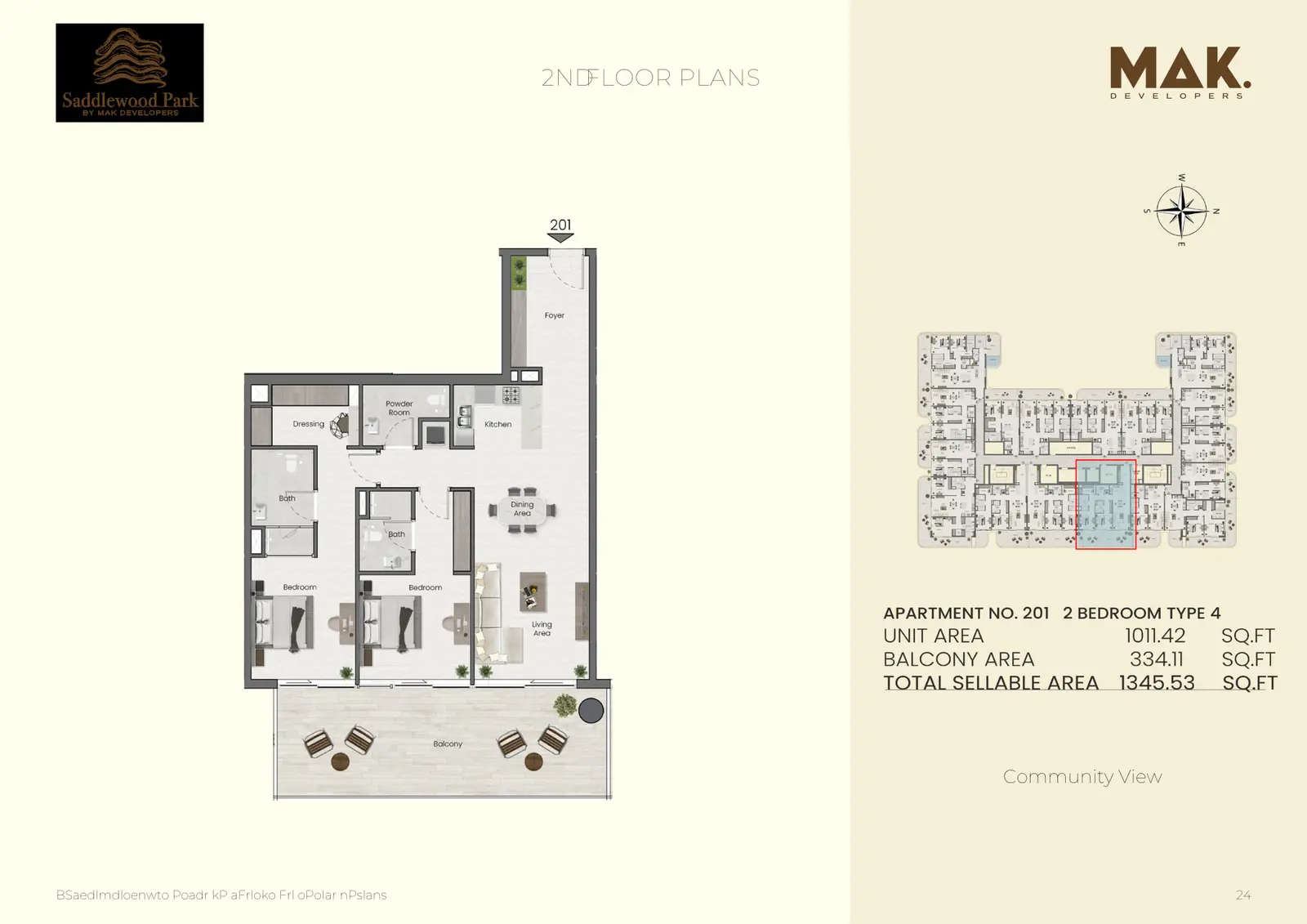 Floor plan for Type 4B