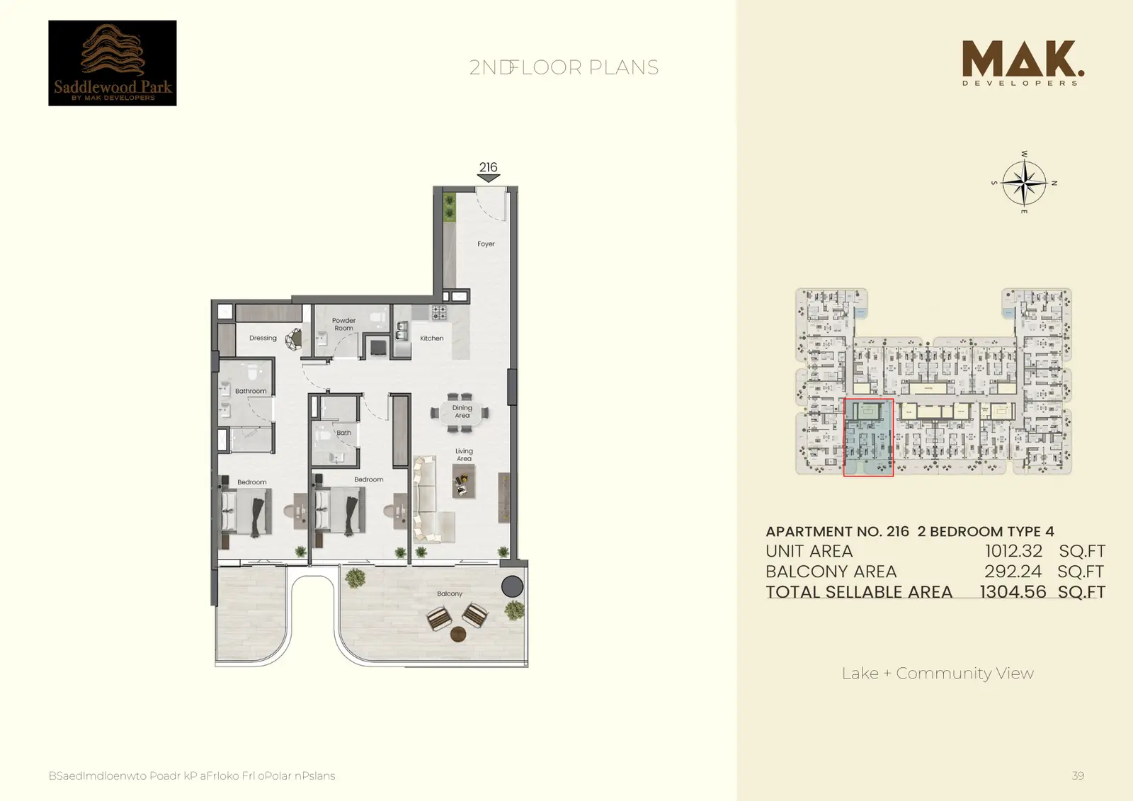 Floor plan for Type 4C
