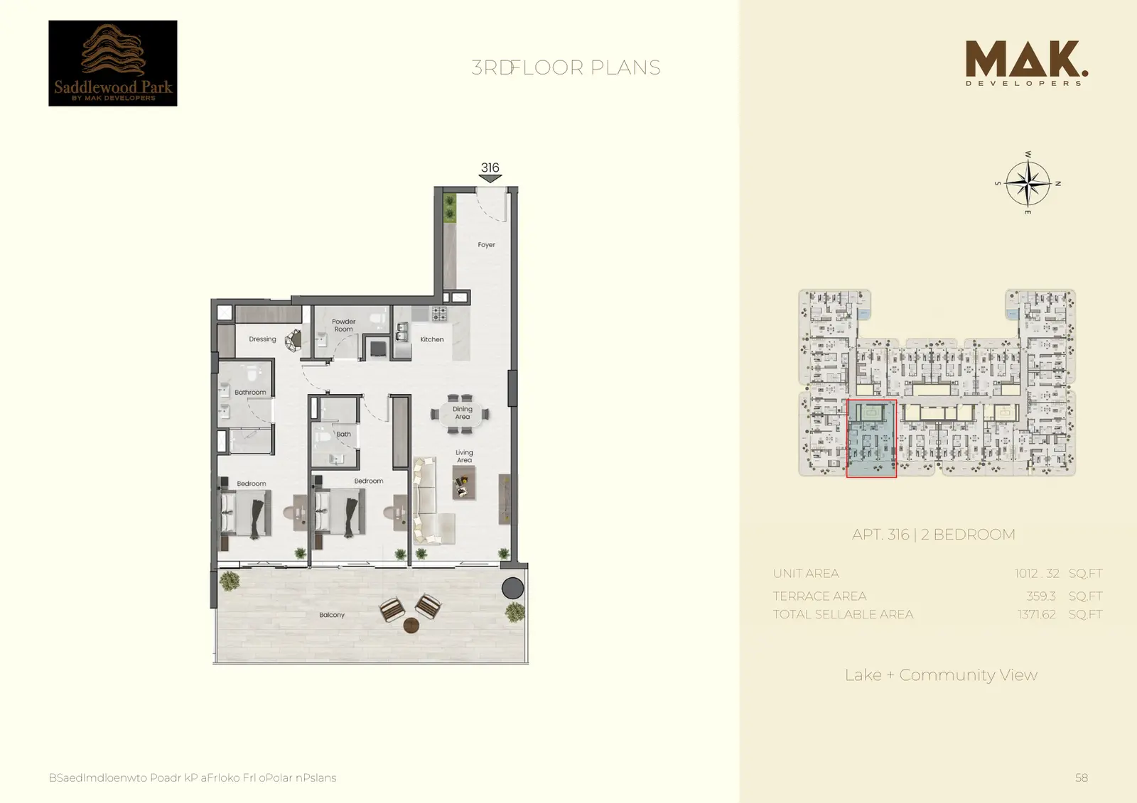 Floor plan for Type 18
