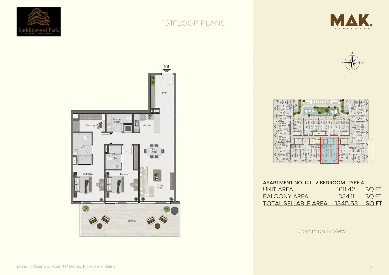 Floor plan for Type 4