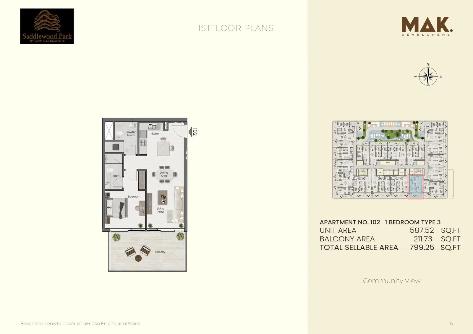 Floor plan for Type 3