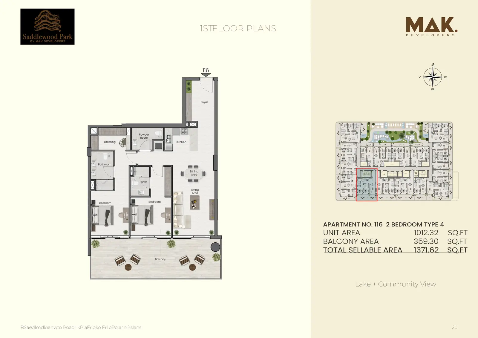 Floor plan for Type 4A