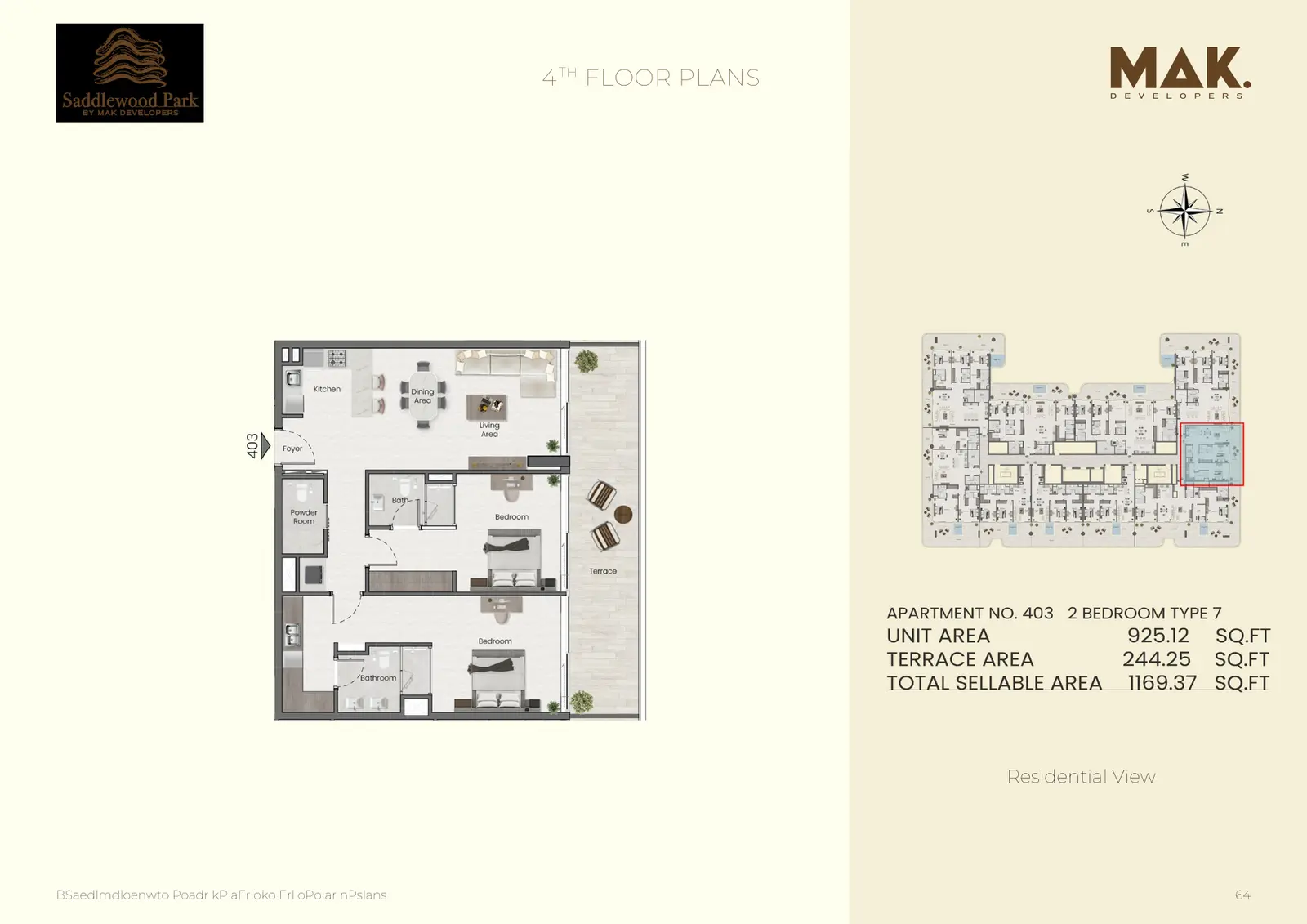 Floor plan for Type 7