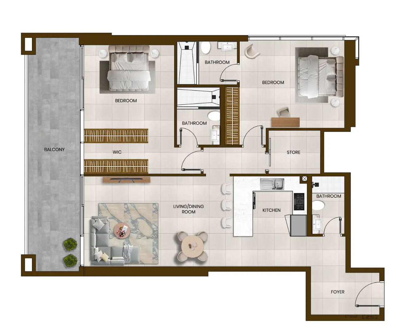 Floor plan for Type 3