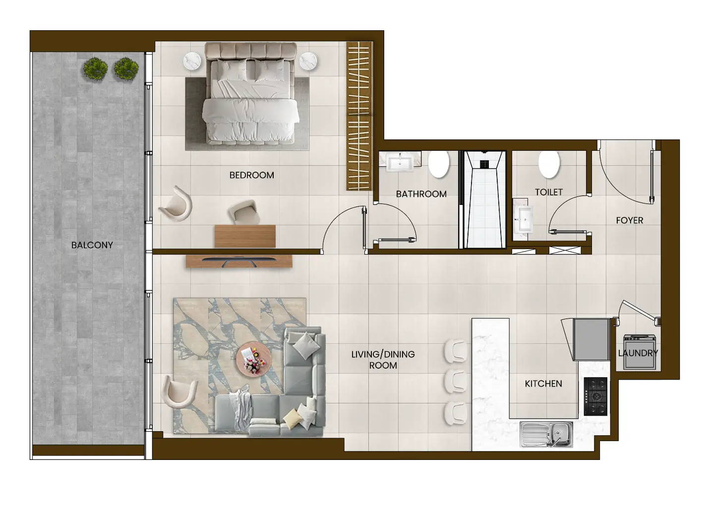 Floor plan for Type 1