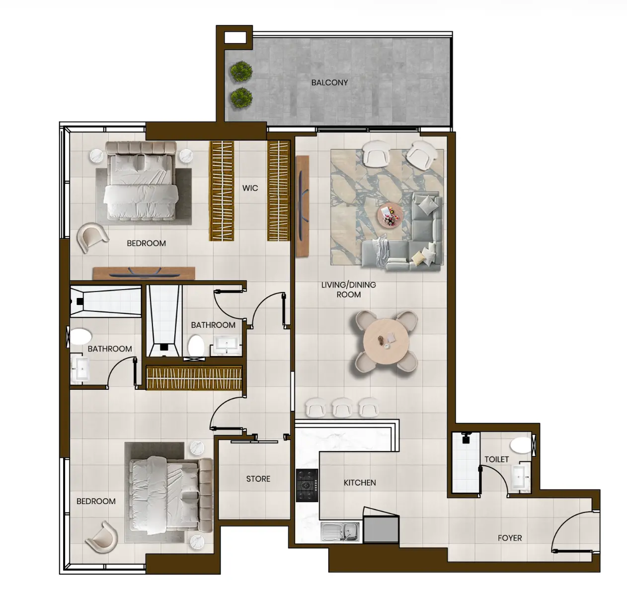 Floor plan for Type 4