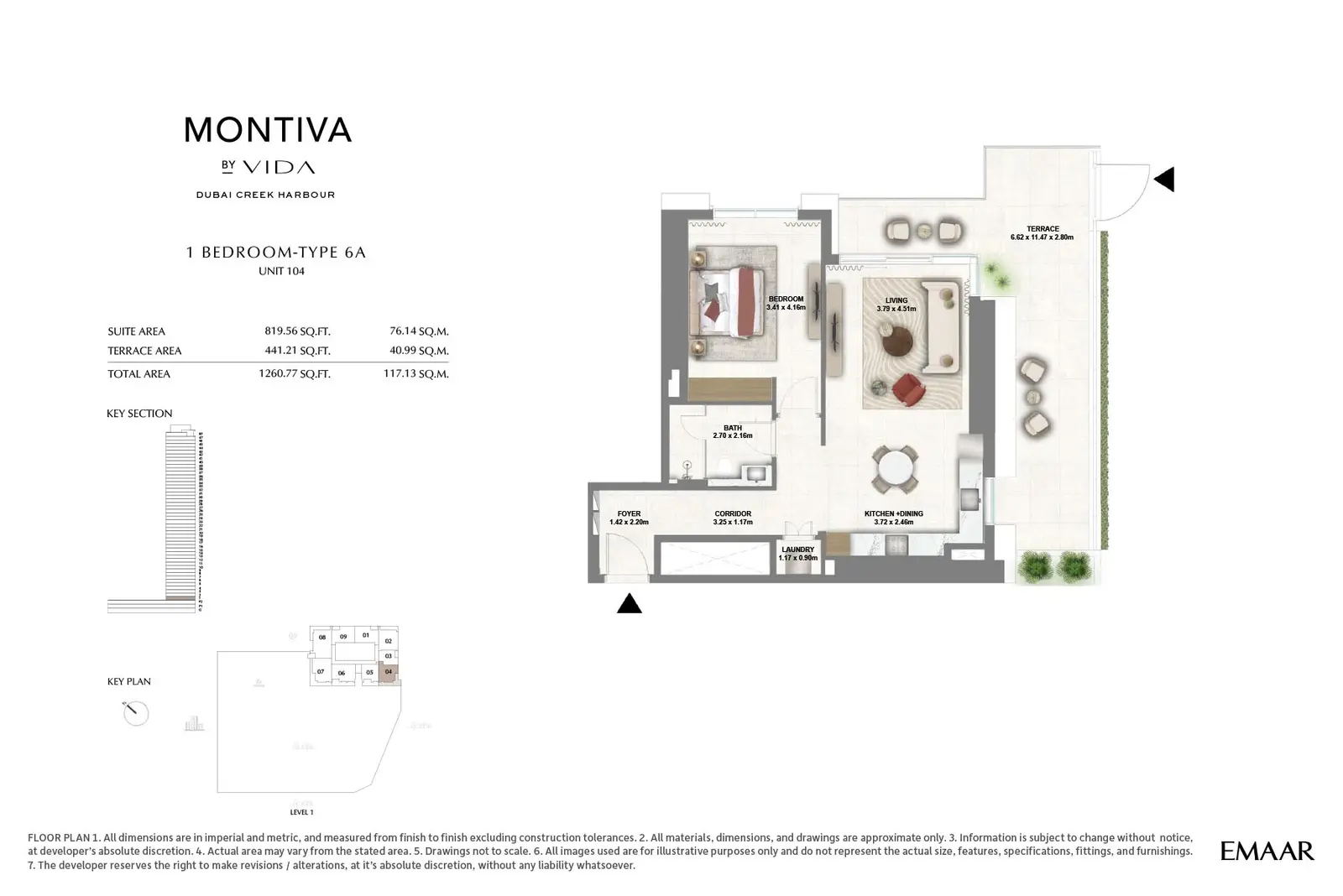 Floor plan for Type 6A