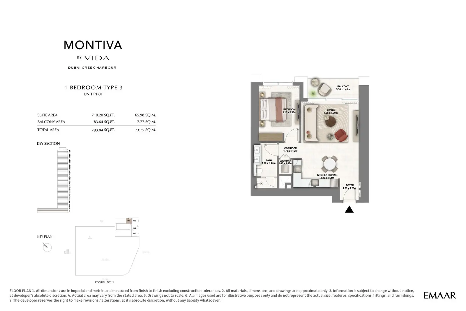 Floor plan for Type 3