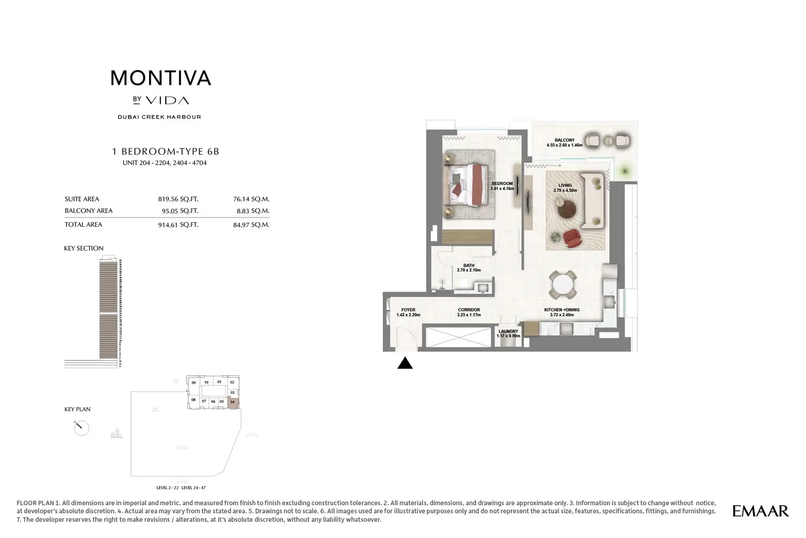 Floor plan for Type 6B
