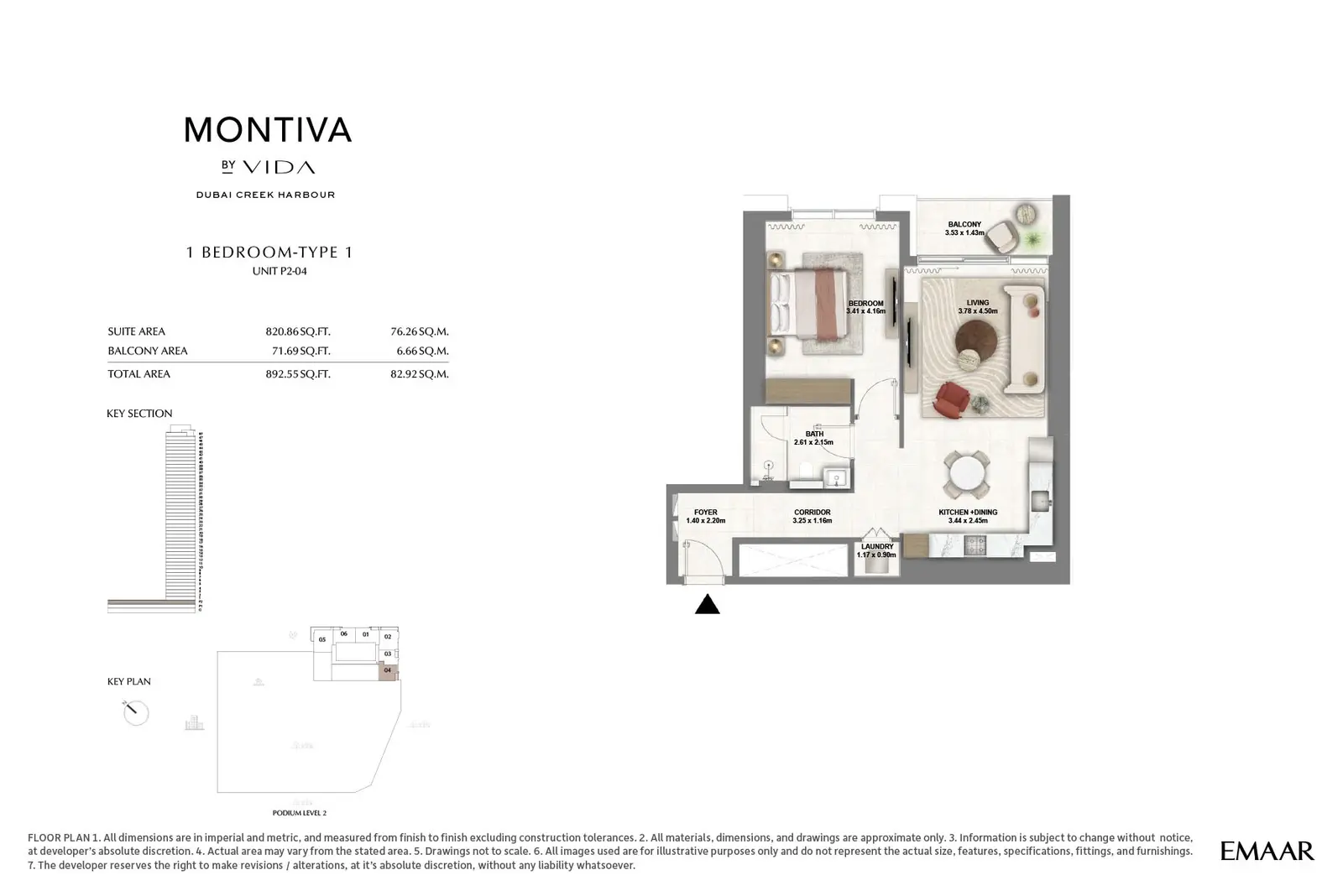 Floor plan for Type 1