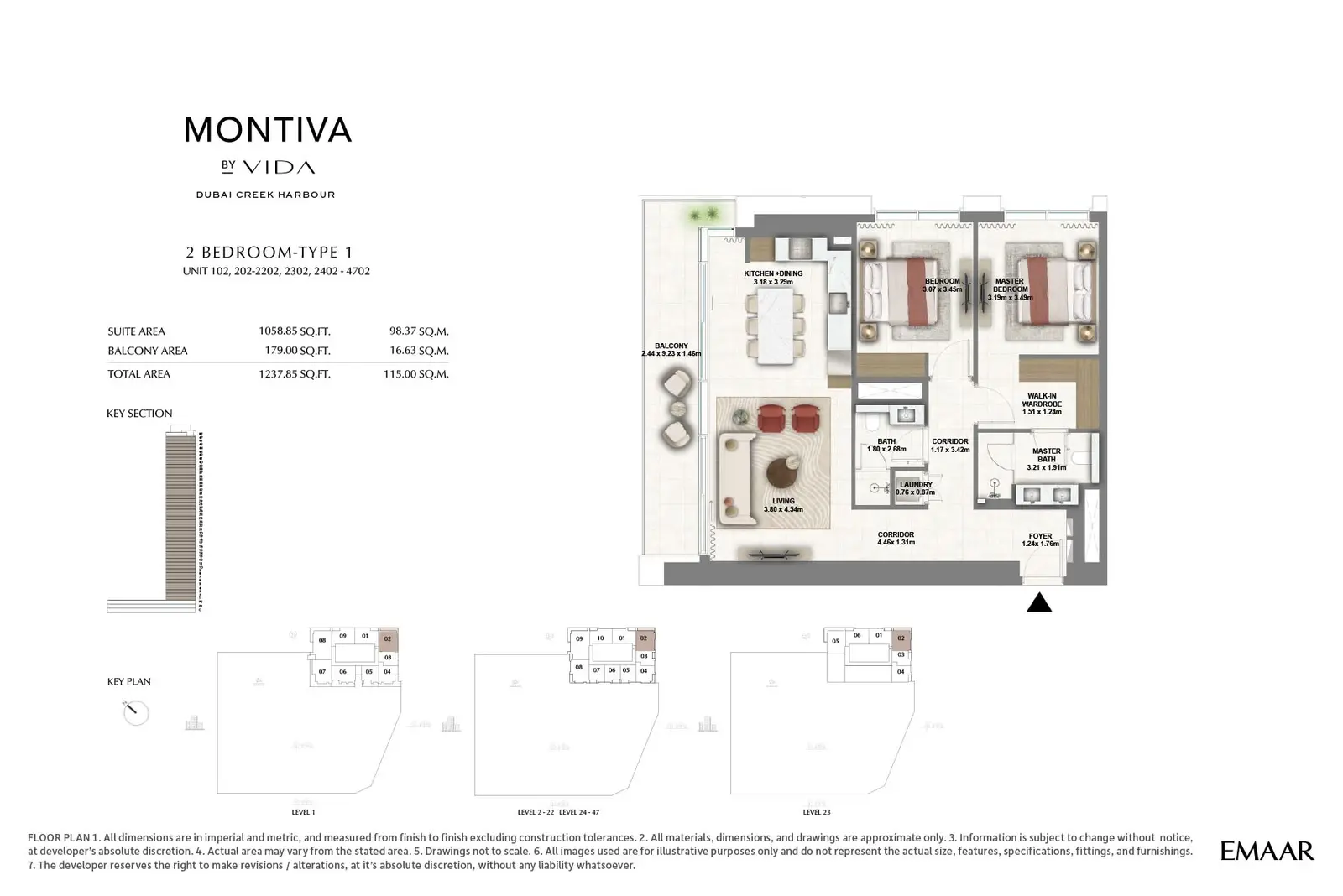 Floor plan for Type 1