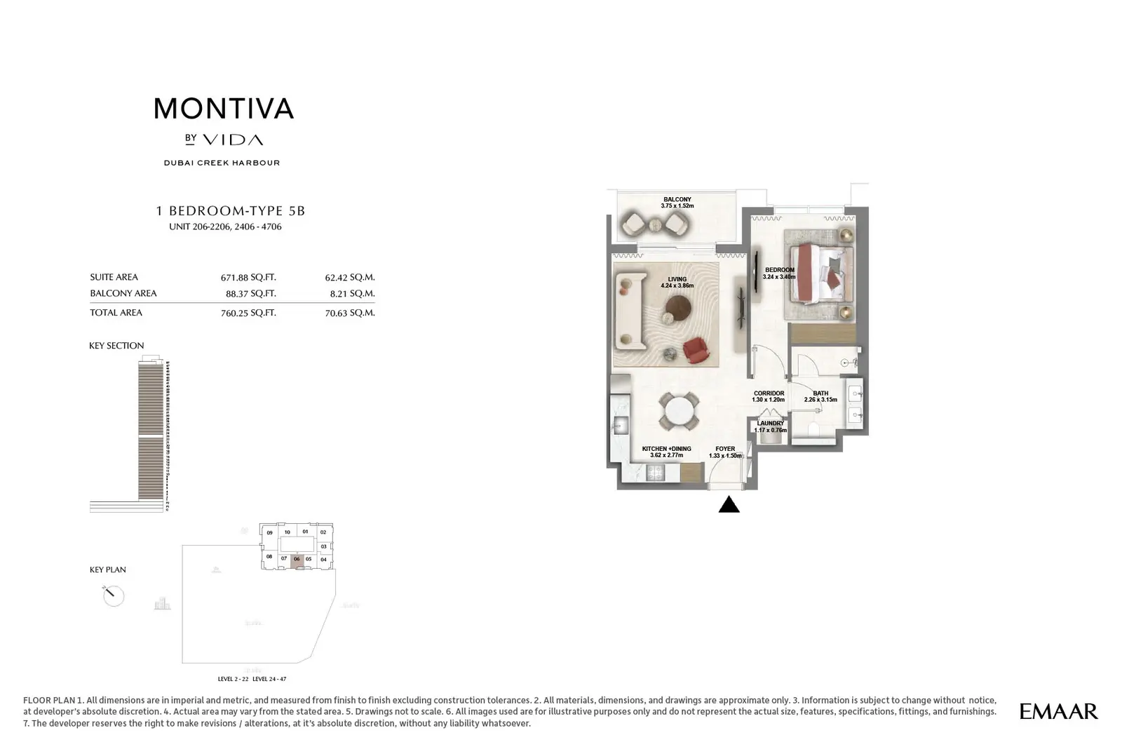 Floor plan for Type 5B