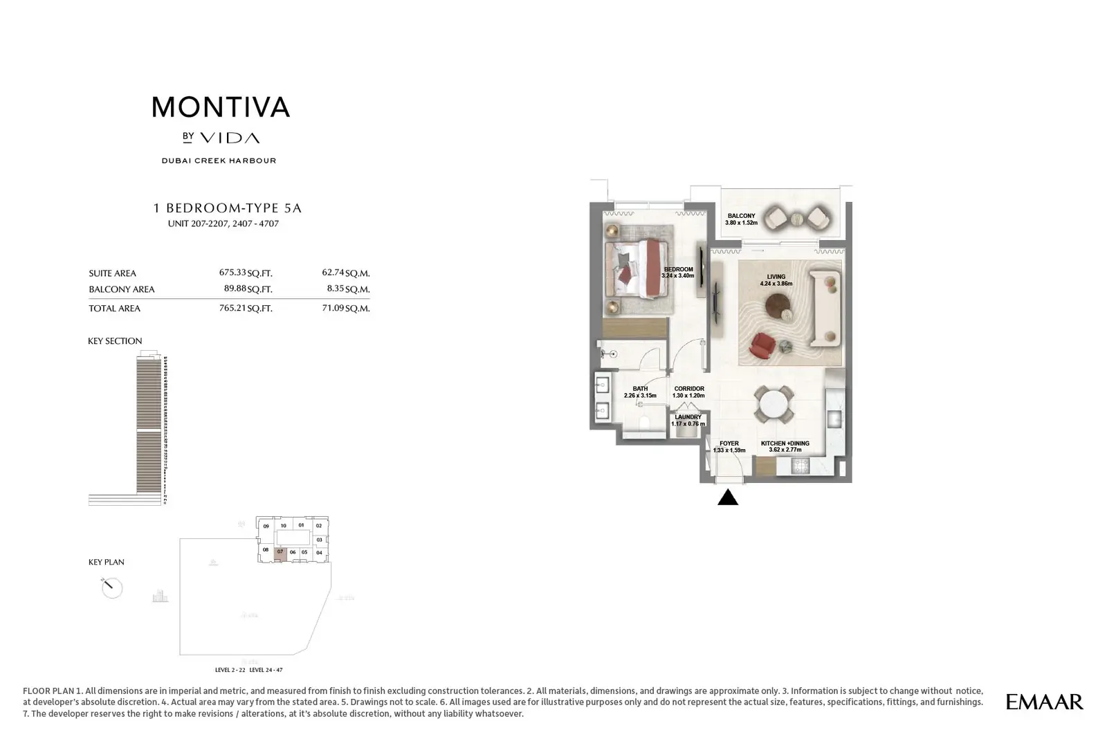Floor plan for Type 5A