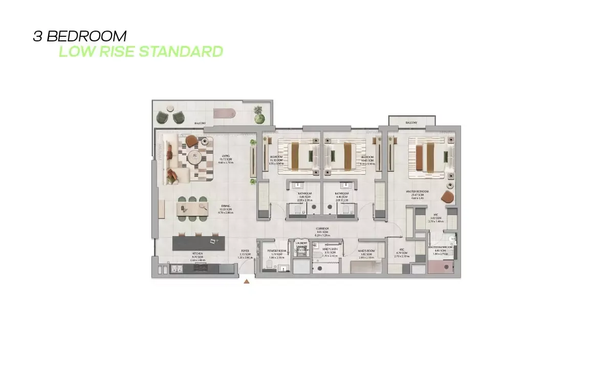 Floor plan for Type LRS