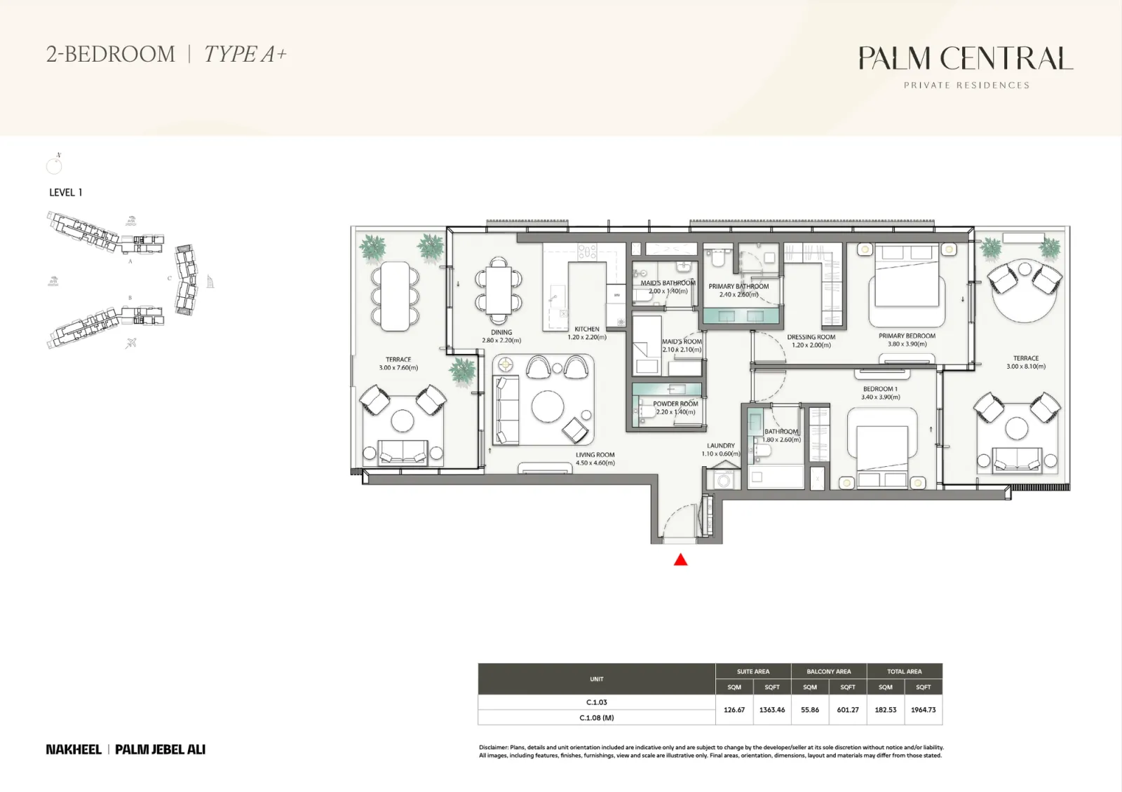 Floor plan for Type A+