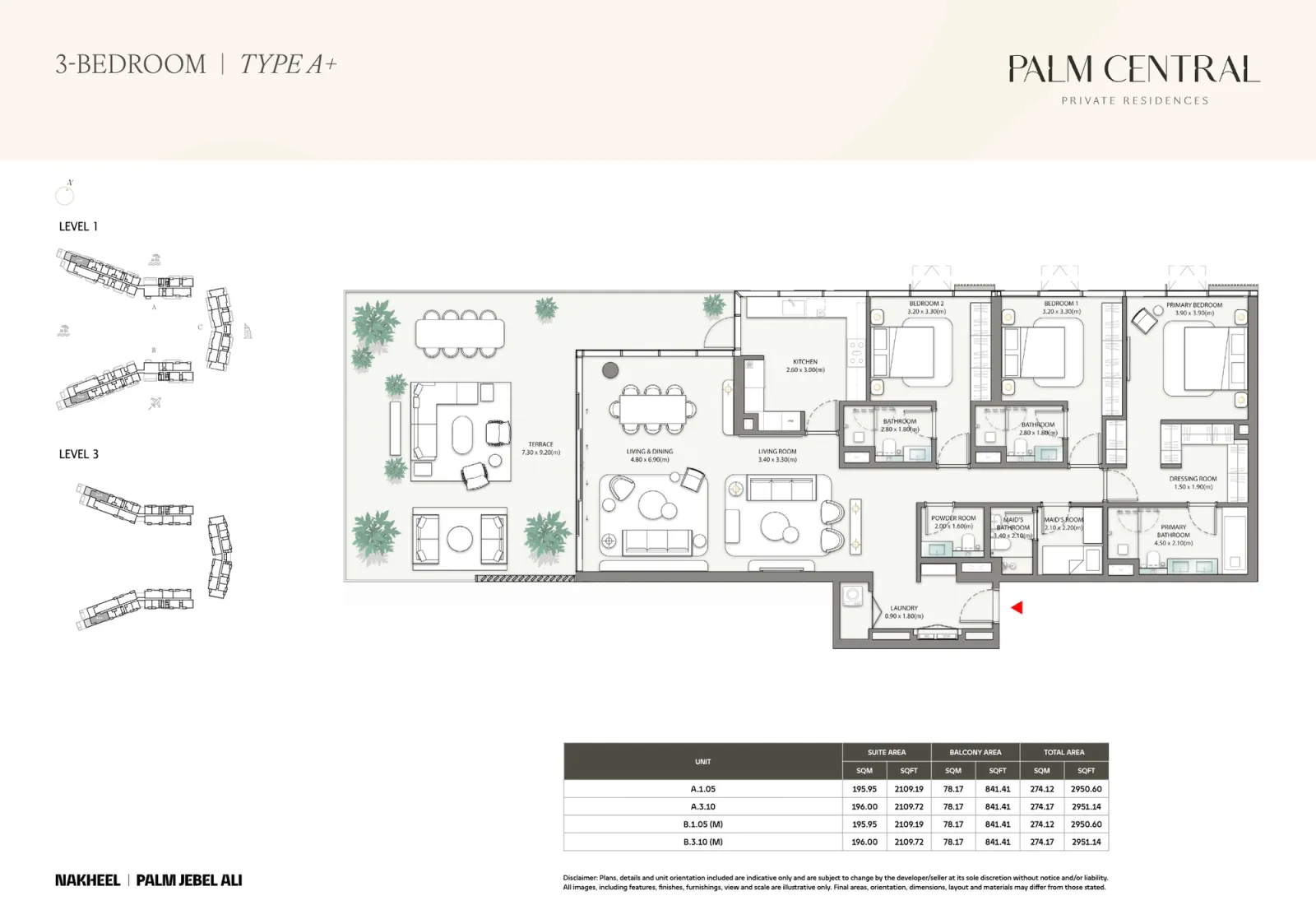 Floor plan for Type A+