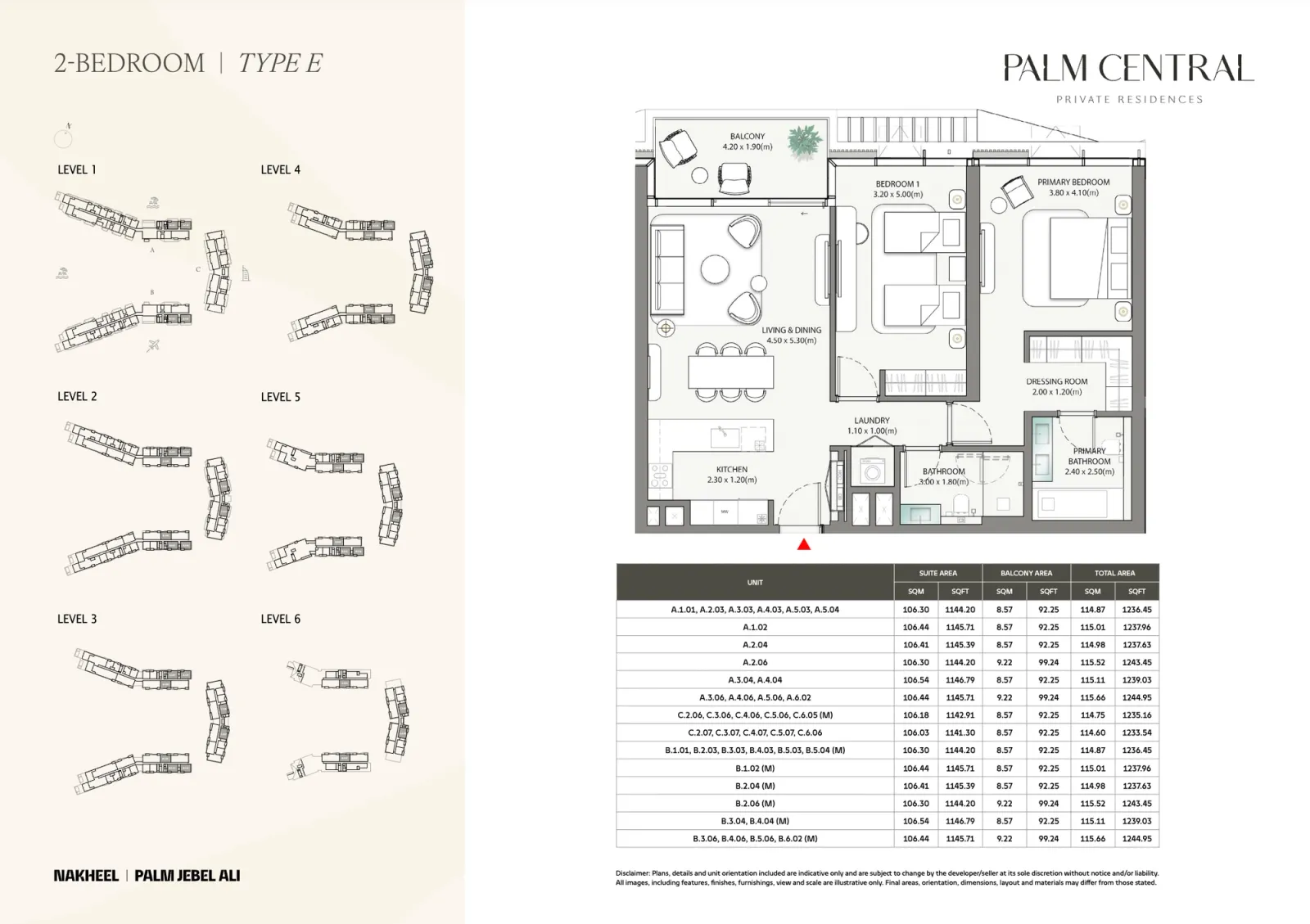 Floor plan for Type E