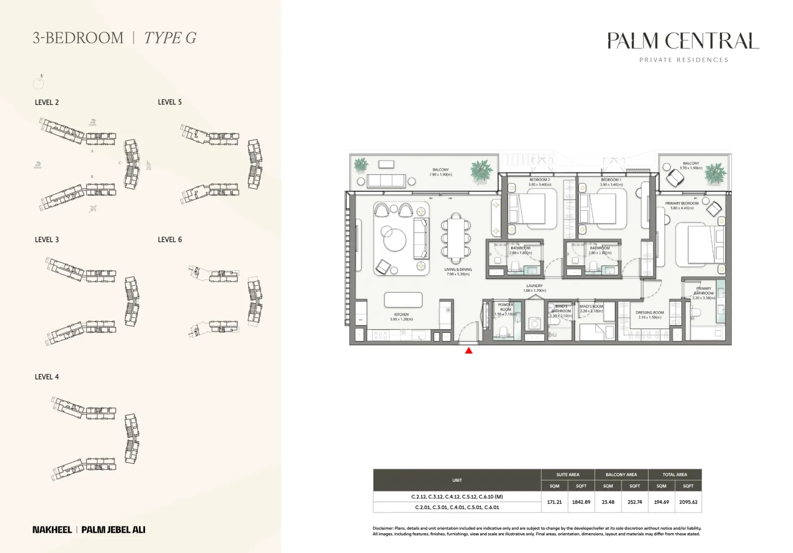 Floor plan for Type G