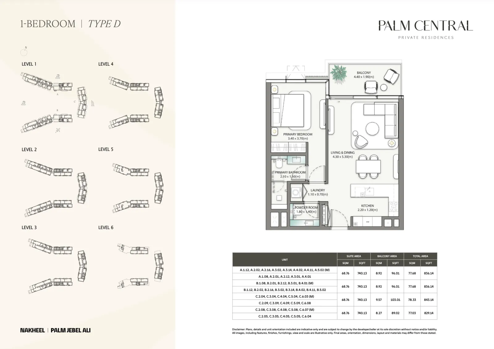 Floor plan for Type D