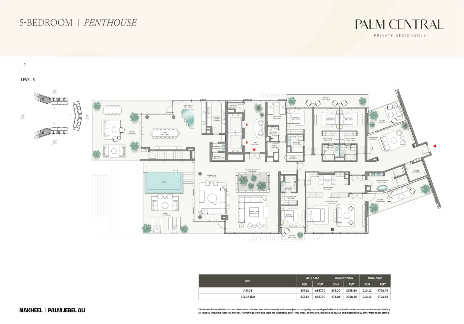 Floor plan for Penthouse