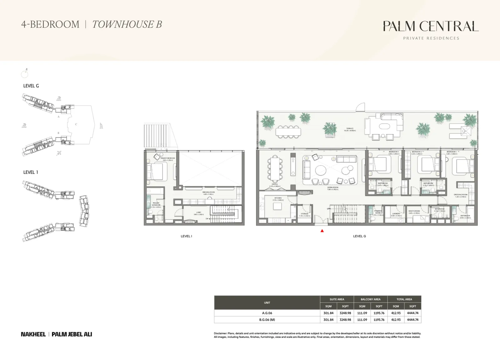 Floor plan for Townhouse B