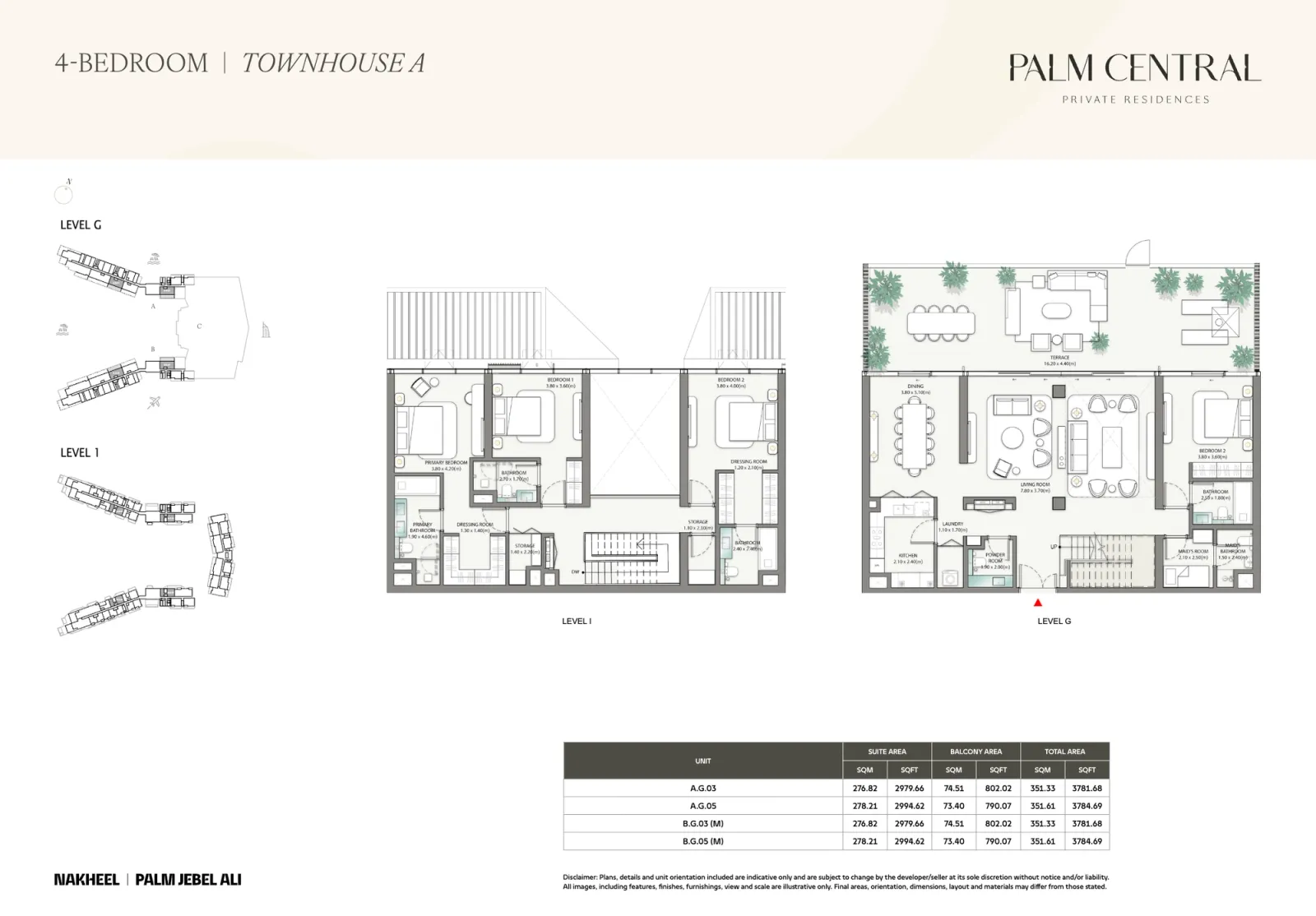 Floor plan for Townhouse A