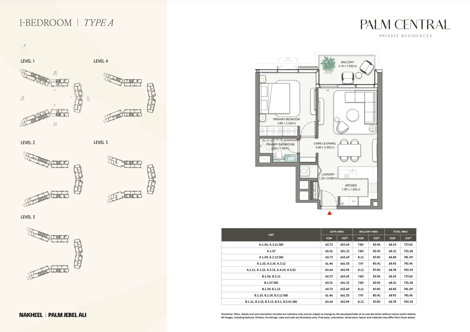 Floor plan for Type A