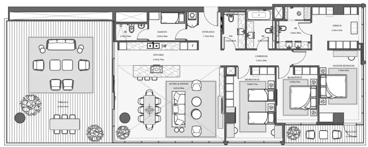 Floor plan for Type 6