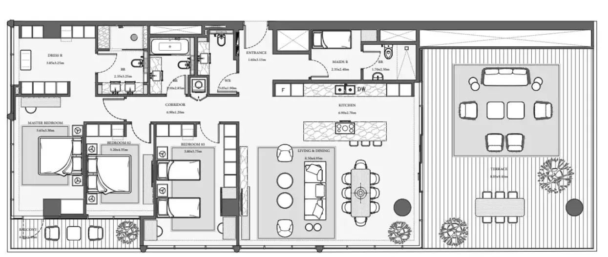 Floor plan for Type 4