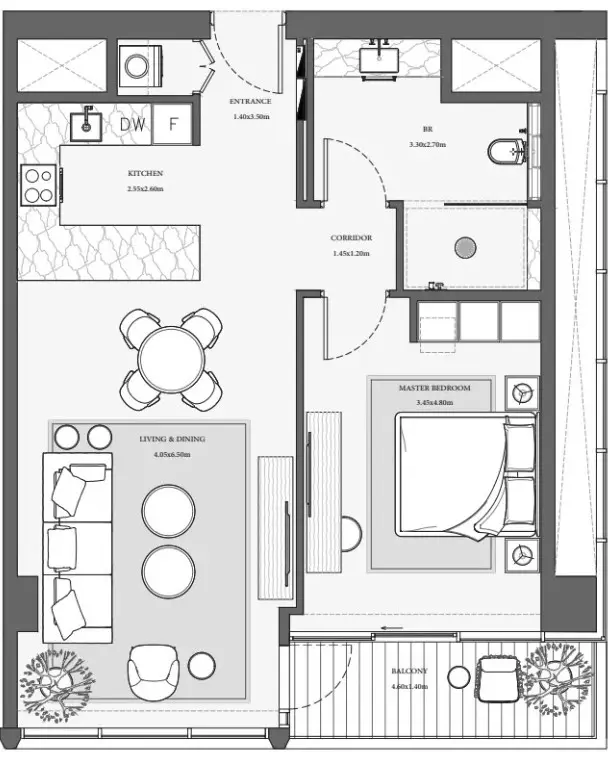 Floor plan for Type 3