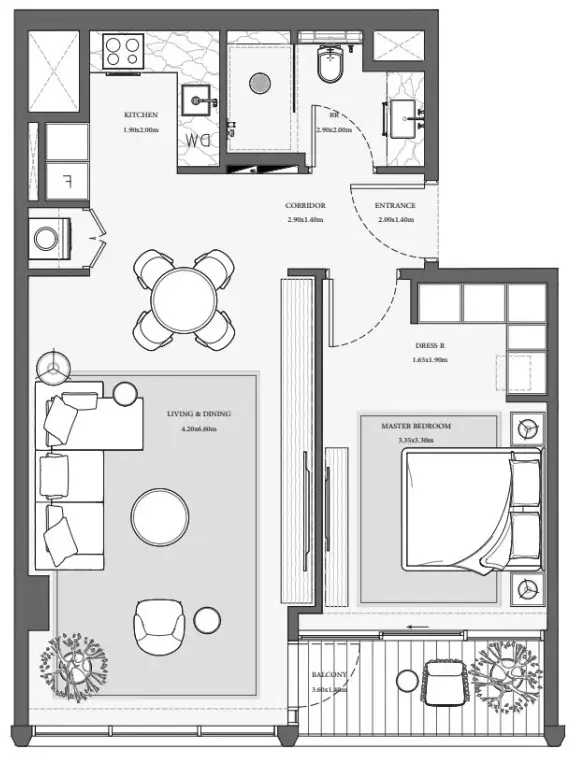 Floor plan for Type 8