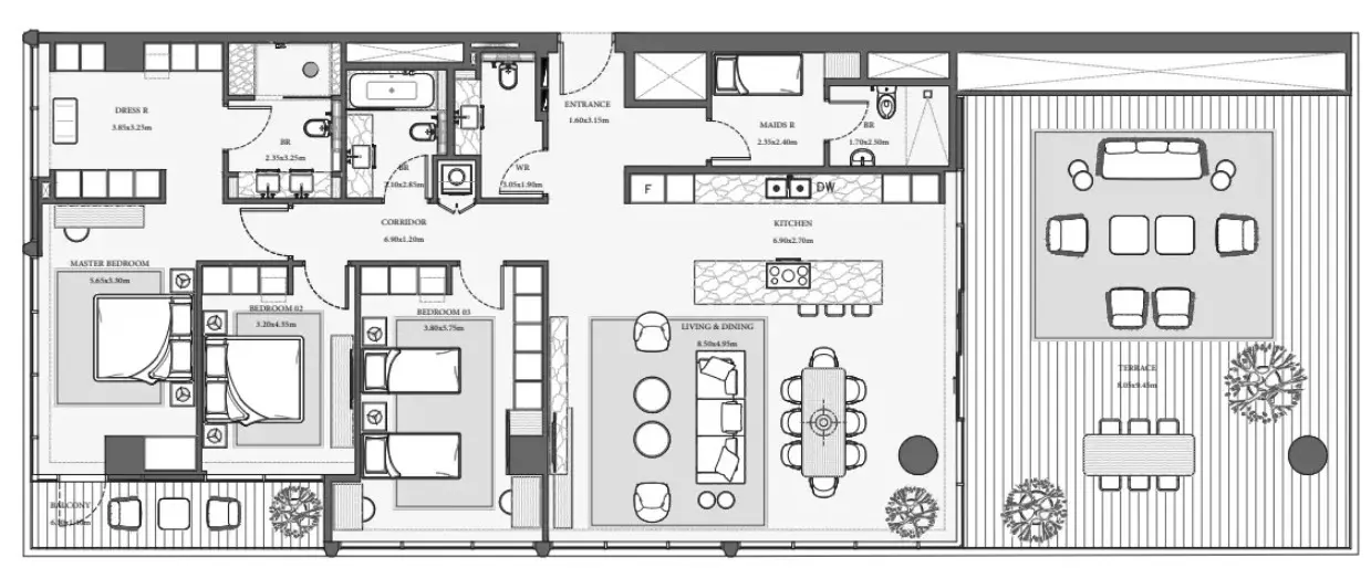 Floor plan for Type 5